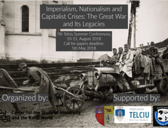 Imperialism, Nationalism and Capitalist Crises: The Great War and Its Legacies – Call for papers